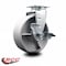 Service Caster 6'' Semi Steel Cast Iron Swivel Caster with Bronze Bearing and Brake SCC-20S620-SSBZ-TLB - alternate 4